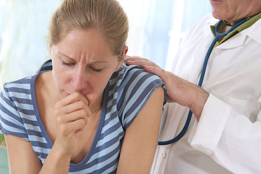 the doctor’s coughing during curtaining smoking